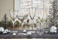 Metallic Rim Highball Silver Set of 4 Park Designs - The Fox Decor