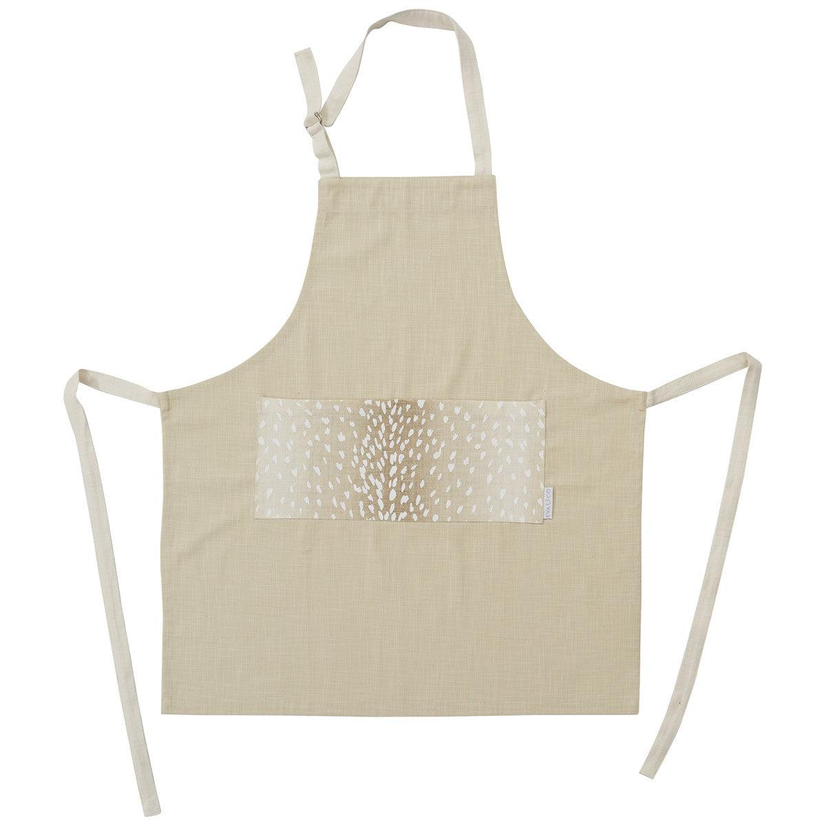 Eva & Co Axis Tan Adult Apron Set of 2  Park Designs