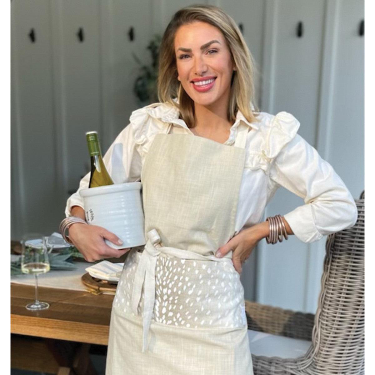 Eva & Co Axis Tan Adult Apron Set of 2 Park Designs - The Fox Decor
