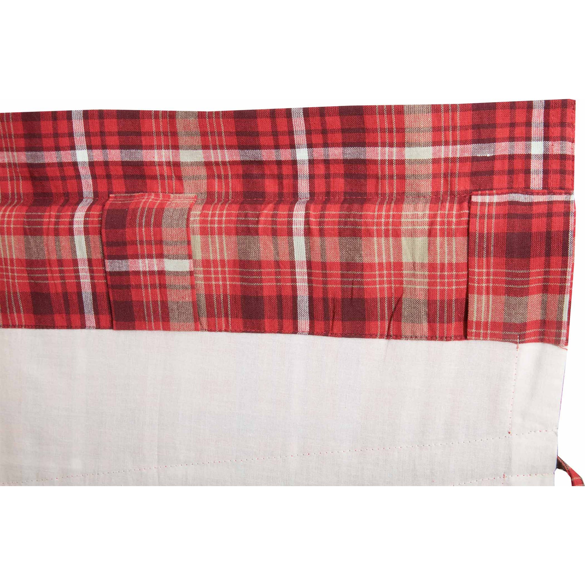 Braxton Scalloped Prairie Swag Curtain Set of 2 36x36x18 VHC Brands