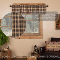 Dawson Star Scalloped Valance Curtain 16x72 - The Fox Decor