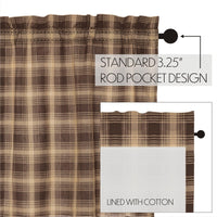 Dawson Star Scalloped Valance Curtain 16x72 - The Fox Decor