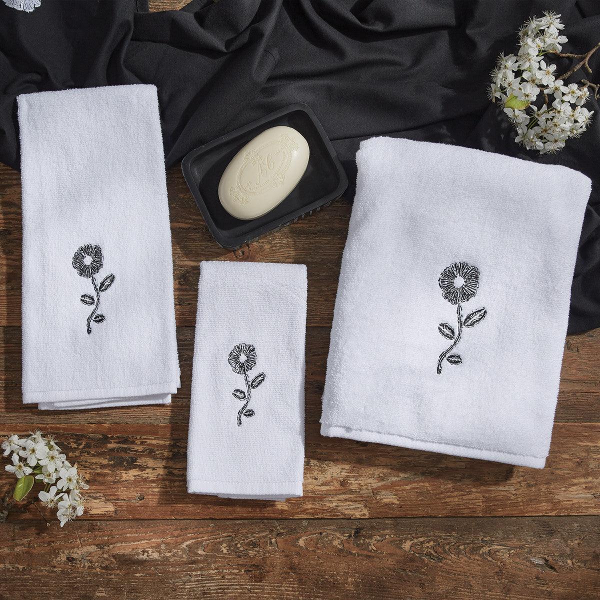 Urban Flower Fingertip Towel Set of 4 Park Designs