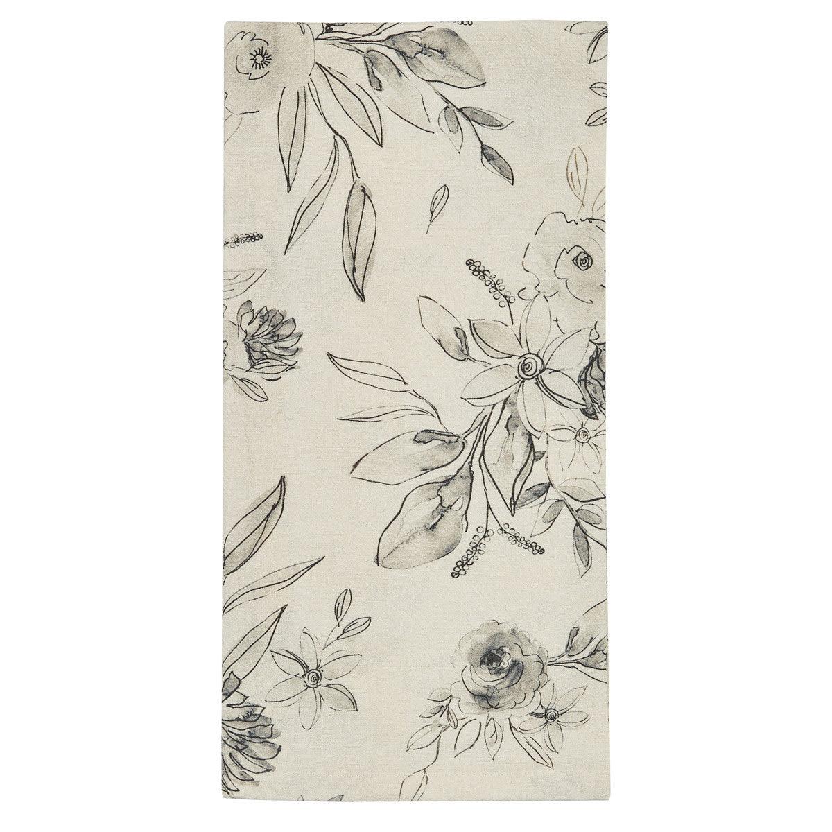 Midnight Floral Dishtowel Set of 2 Park Designs