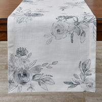 Midnight Floral Table Runner 72
