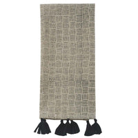 Thumbnail for Black And Natural Block Print Towel set of 2 Park Designs - The Fox Decor