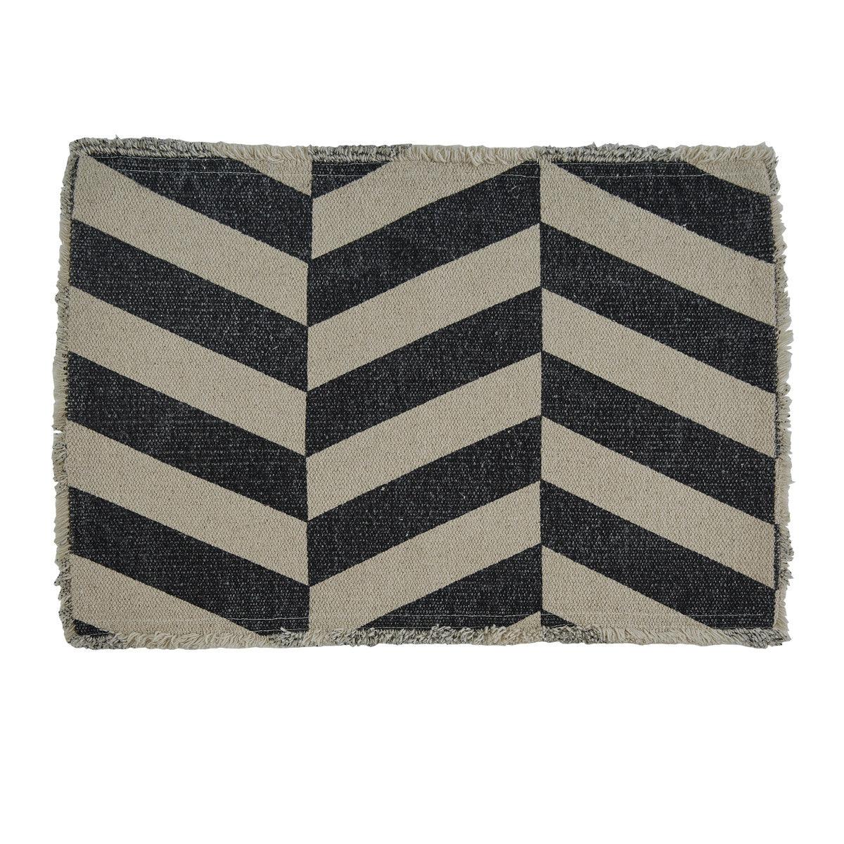Herringbone Stripe Placemat set of 4 Park Designs - The Fox Decor