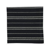 Thumbnail for Railroad Stripe Woven Napkin - Black set of 4 Park Designs