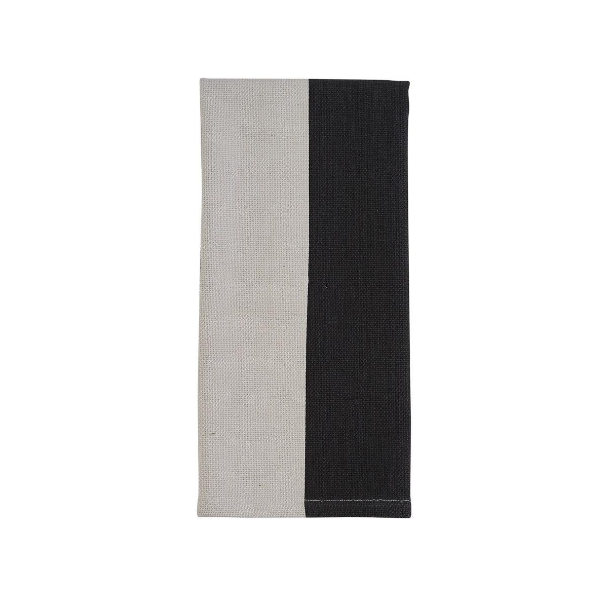Ebony & Ivory Color Block Towel set of 2 Park Designs - The Fox Decor