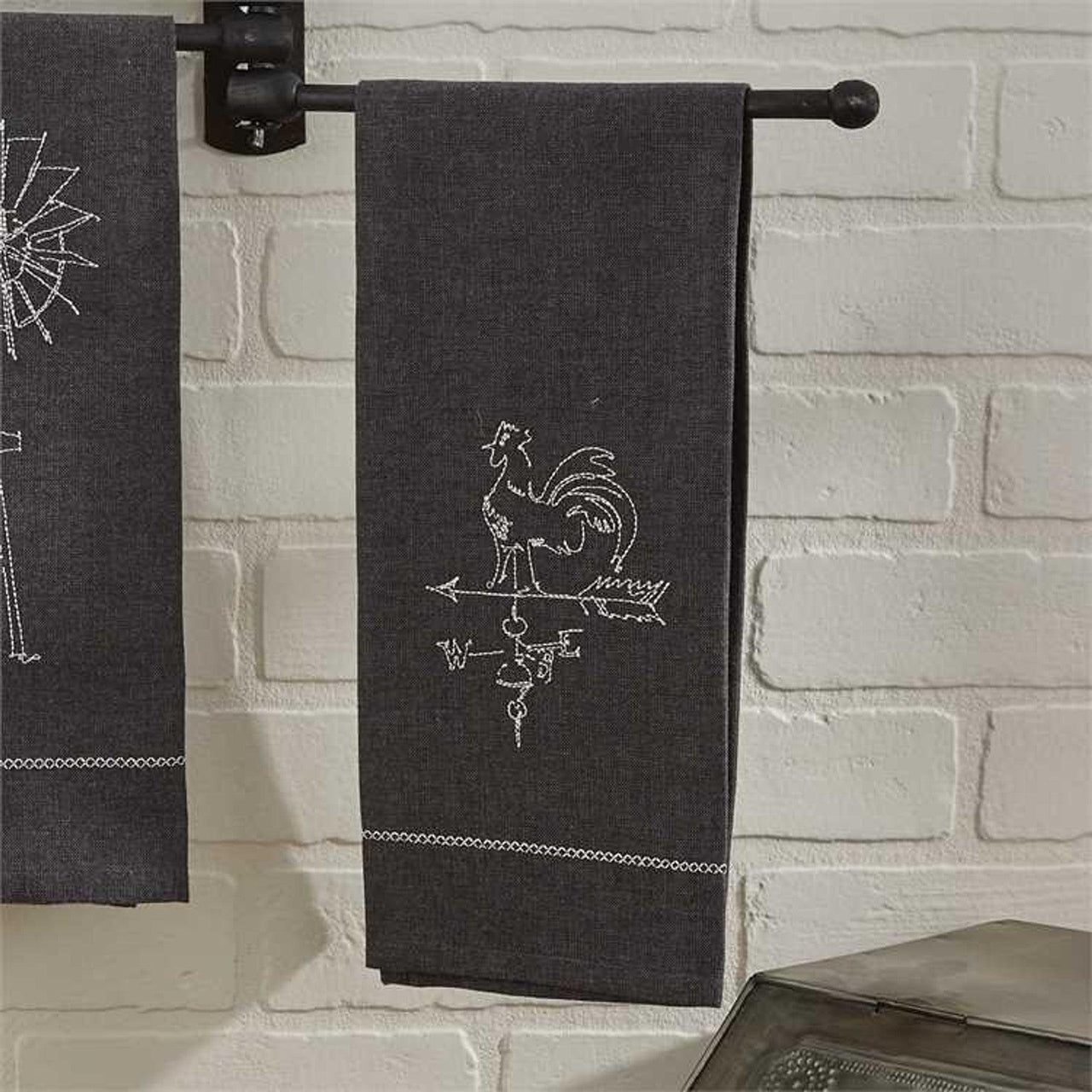 3 Prong Wood Towel Rack - Black Park Designs - The Fox Decor