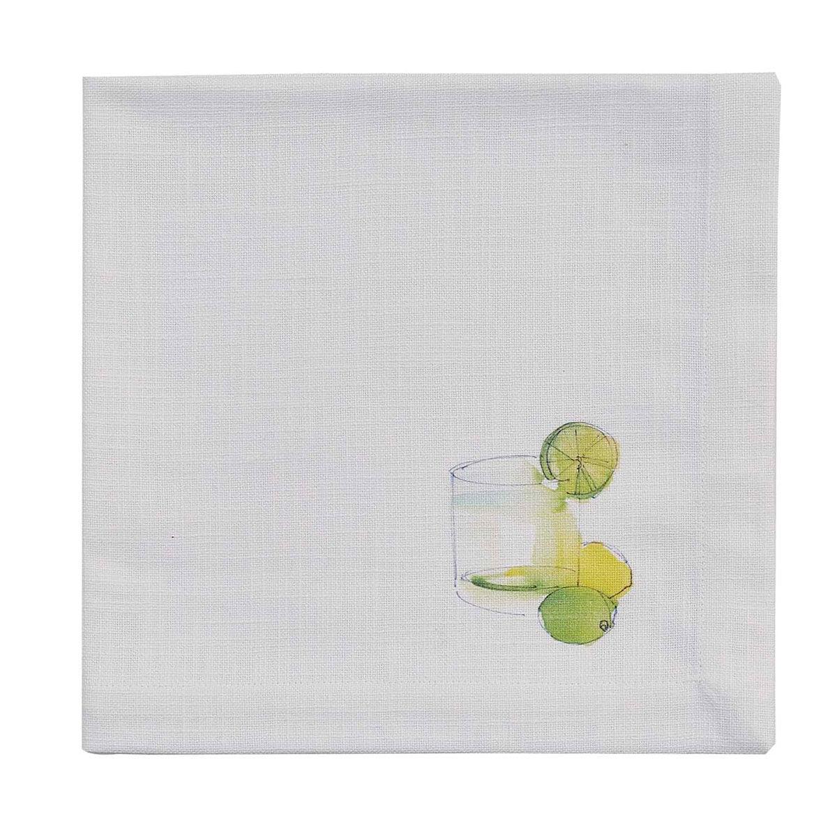 Tropical Drink Napkin  Gin & Tonic set of 4 Park Designs