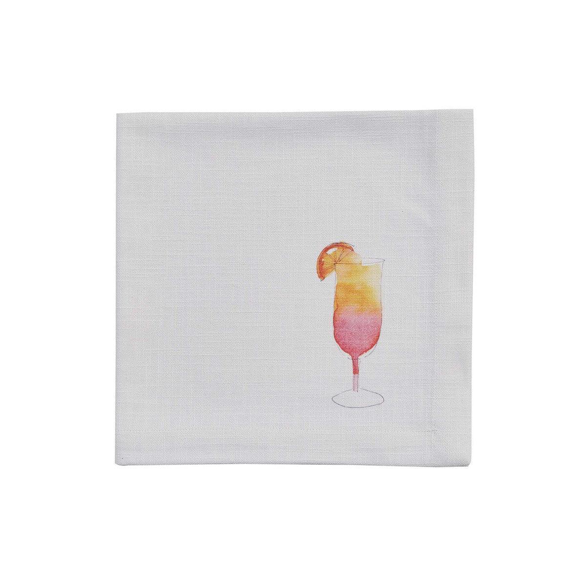 Tropical Drink Napkin Sunrise set of 4 Park Designs