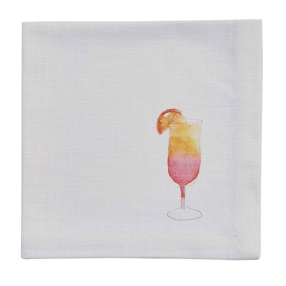 Tropical Drink Napkin Sunrise set of 4 Park Designs