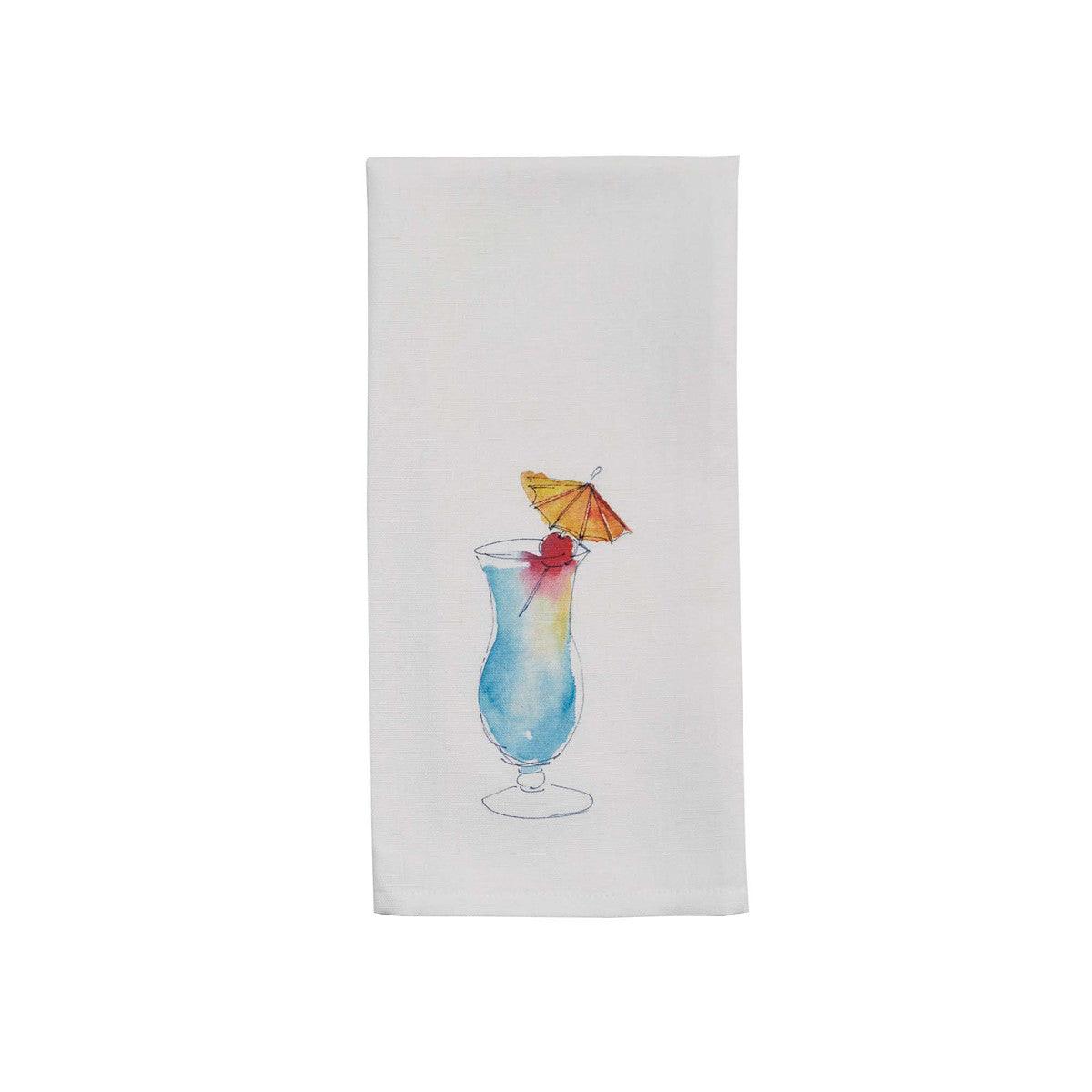 Tropical Drink Towel  Blue Hawaiian set of 2 Park Designs