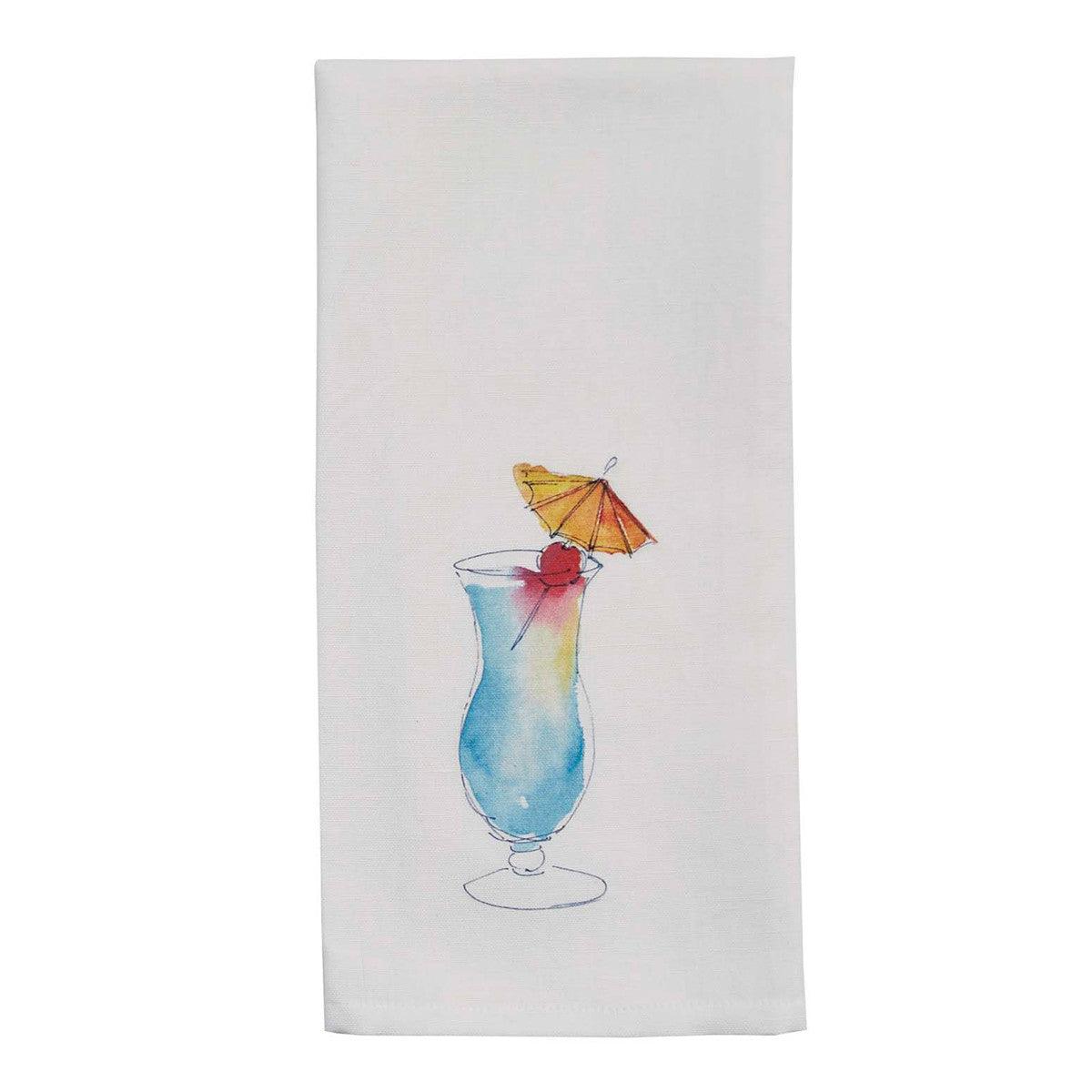 Tropical Drink Towel  Blue Hawaiian set of 2 Park Designs