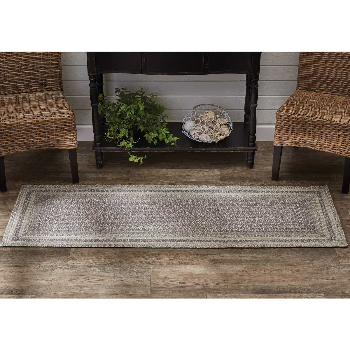 Hartwick Braided Rectangle Rug Runner 24" x 72" (2'x6') Park Designs - The Fox Decor