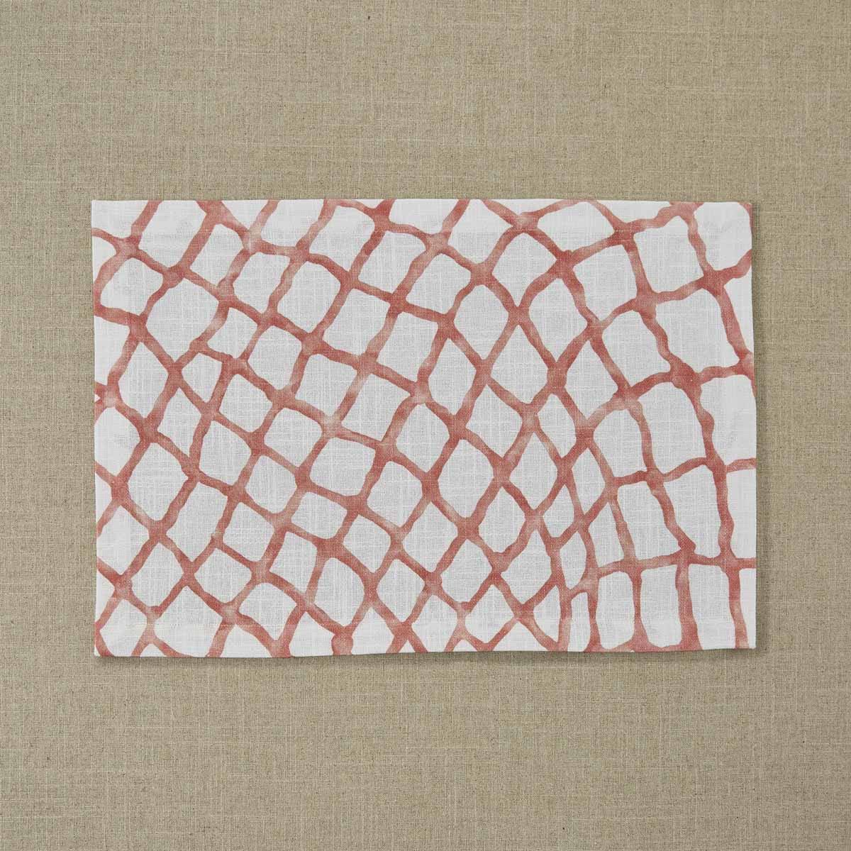 Seaview Placemat  Coral Set of 4 Park Designs