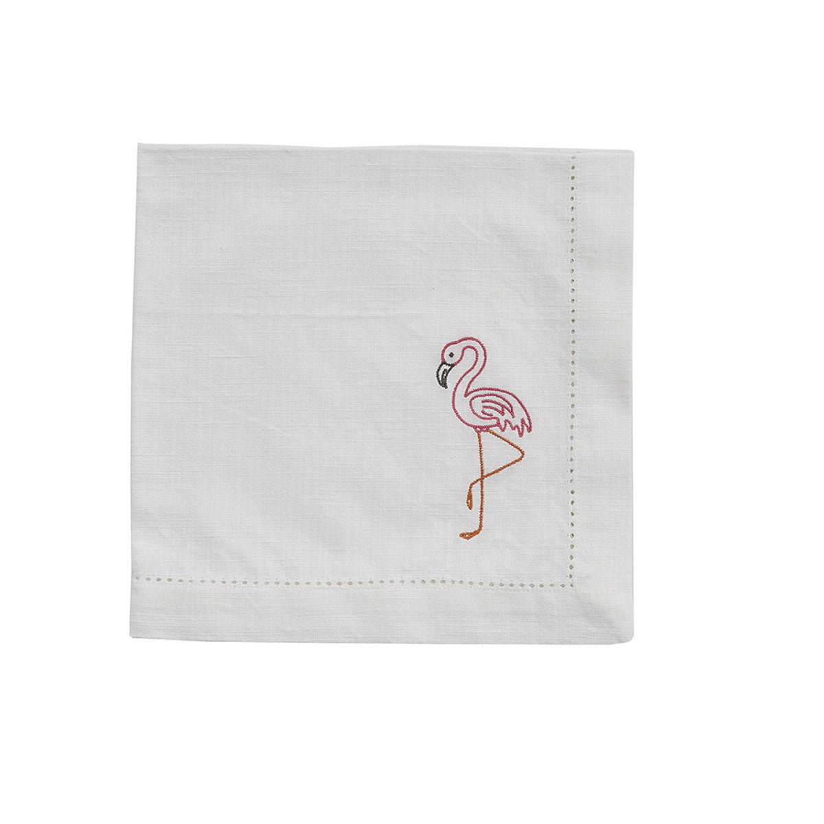 Embroidered Napkin - Flamingo Set of 4  Park Designs