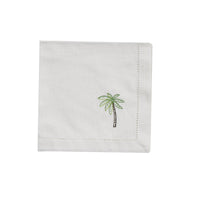 Thumbnail for Embroidered Napkin - Palm Tree Set of 4  Park Designs