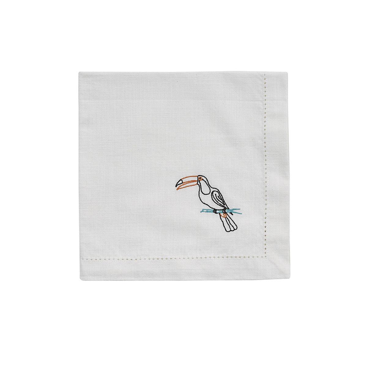 Embroidered Napkin - Toucan Set of 4 Park Designs - The Fox Decor