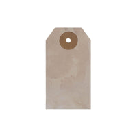 Primitive Star Tea Stained Paper Tag Creme 2.75x1.5 w/ Twine Set of 50 - The Fox Decor