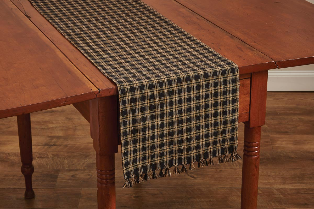 Sturbridge Table Runner 54"L Black Park Designs - The Fox Decor
