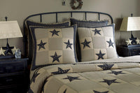 Thumbnail for Sturbridge Patch Euro Sham - Black Set of 2 Park Designs - The Fox Decor