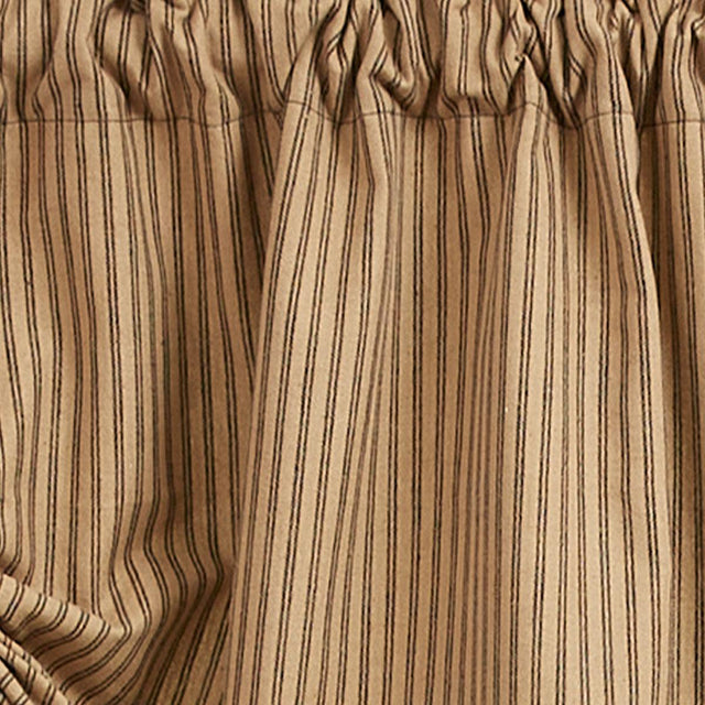 Sturbridge Black Ticking Valance - Farmhouse 60x20 Park designs - The Fox Decor