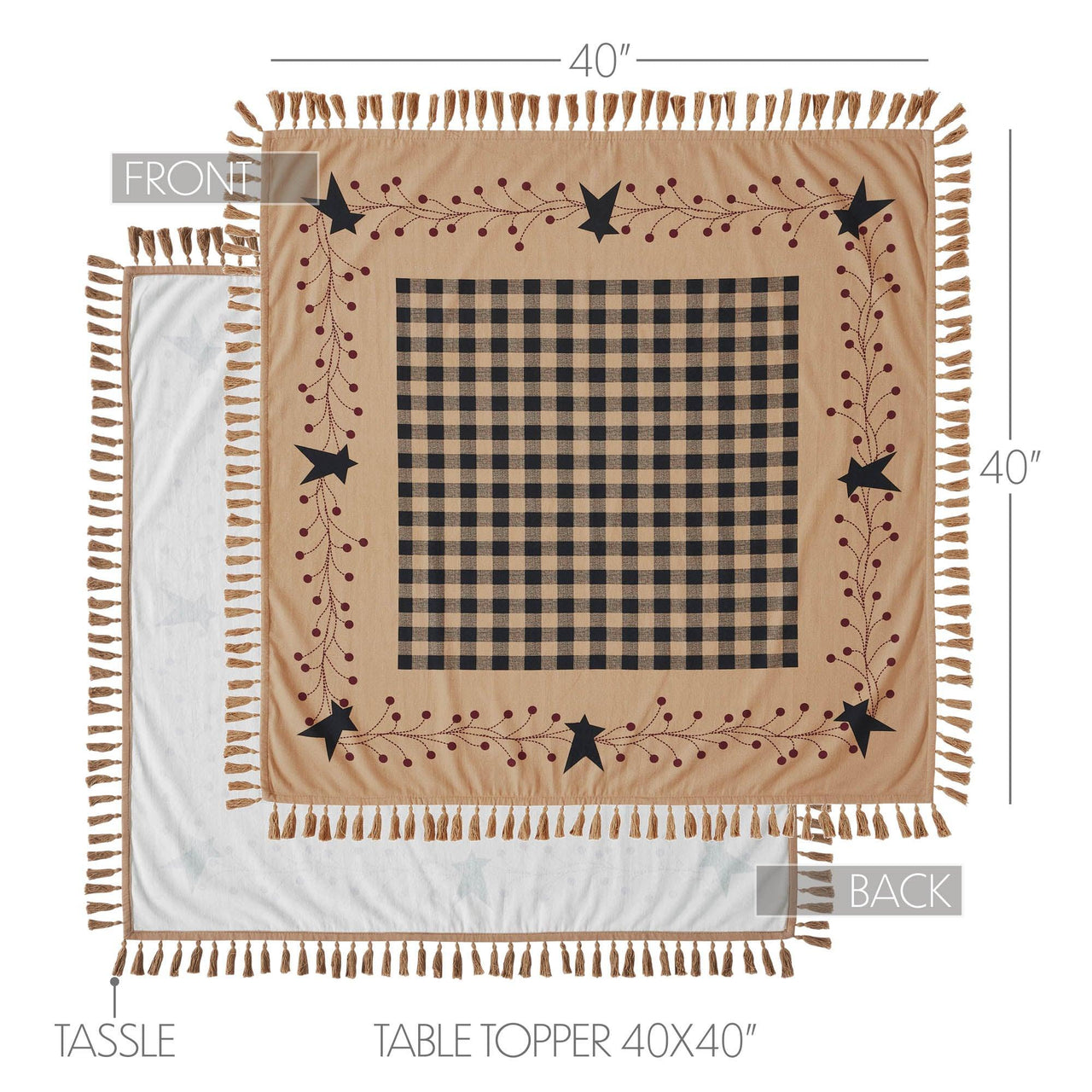 Pip Vinestar Table Topper 40x40 - The Fox Decor