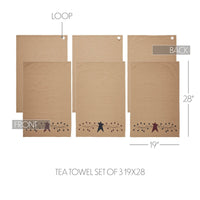 Pip Vinestar Tea Towel Set of 3 19x28 - The Fox Decor