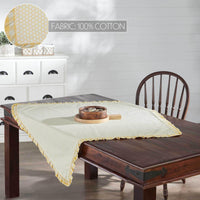 Honeycomb Ruffled Table Topper 40x40 - The Fox Decor
