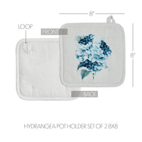 Thumbnail for Finders Keepers Hydrangea Pot Holder Set of 2 8x8 - The Fox Decor