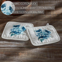 Thumbnail for Finders Keepers Hydrangea Pot Holder Set of 2 8x8 - The Fox Decor