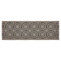 Thumbnail for Custom House Black Tan Jacquard Runner 8x24 - The Fox Decor