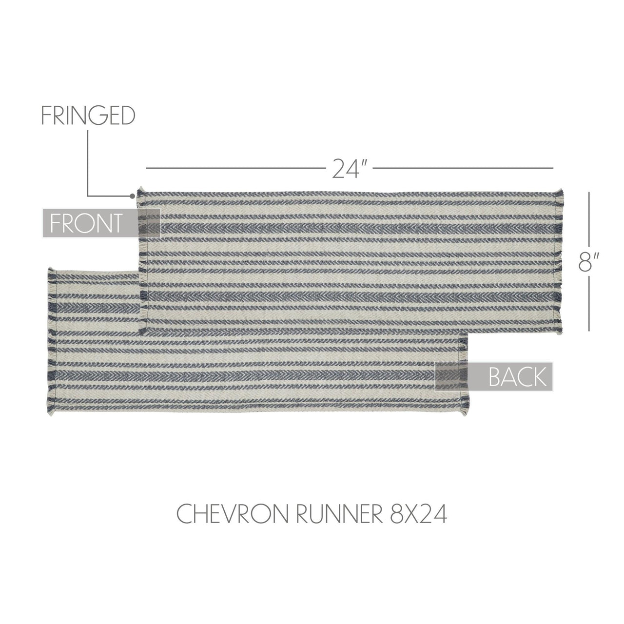 Finders Keepers Chevron Runner 8x24 - The Fox Decor