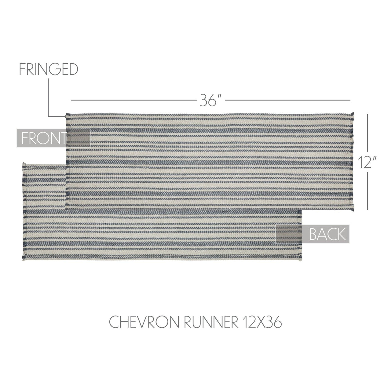 Finders Keepers Chevron Runner 12x36 - The Fox Decor