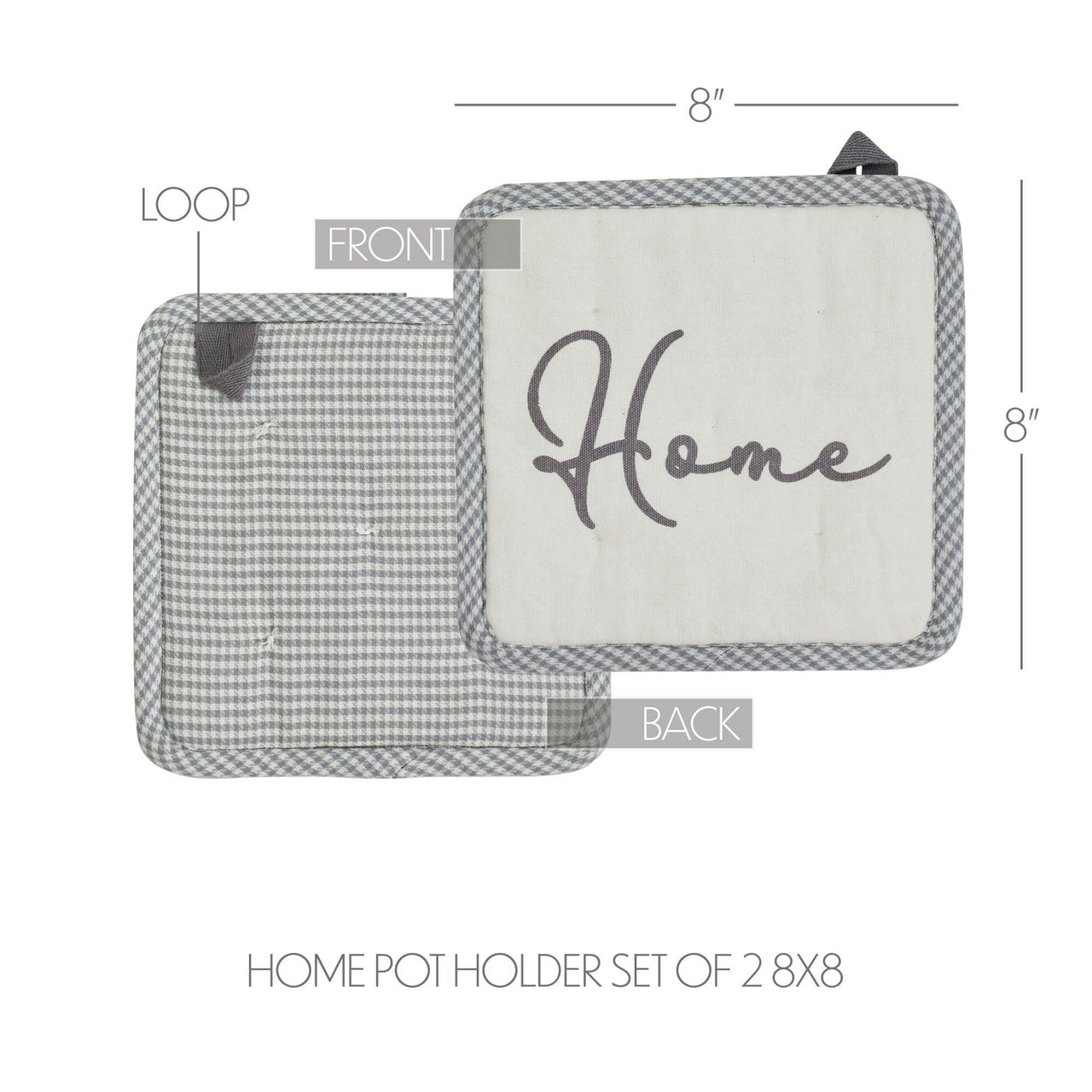 Finders Keepers Home Pot Holder Set of 2 8x8 - The Fox Decor