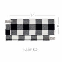 Thumbnail for Annie Buffalo Check Black Runner 8x24 - The Fox Decor
