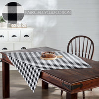 Annie Buffalo Check Black Table Topper 40x40 - The Fox Decor