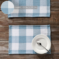 Thumbnail for Annie Buffalo Check Blue Placemat Set of 2 13x19 - The Fox Decor