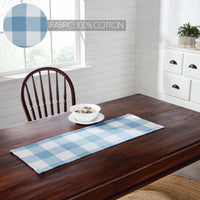 Thumbnail for Annie Buffalo Check Blue Runner 12x36 - The Fox Decor