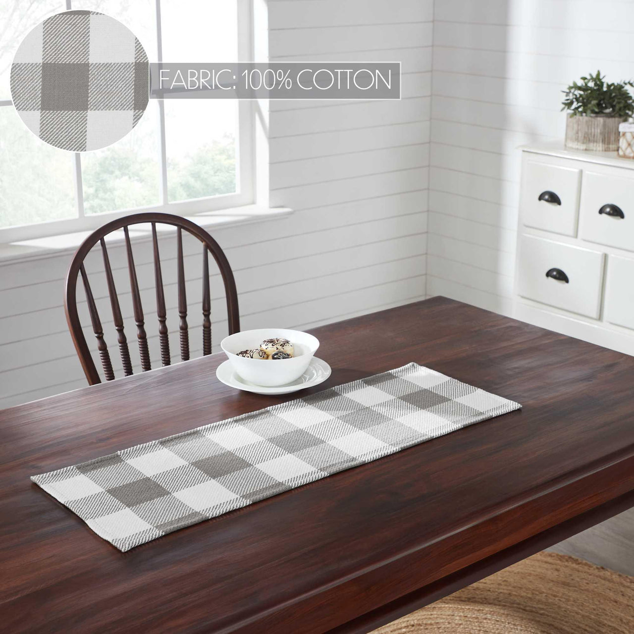 Annie Buffalo Check Grey Runner 12x36 - The Fox Decor