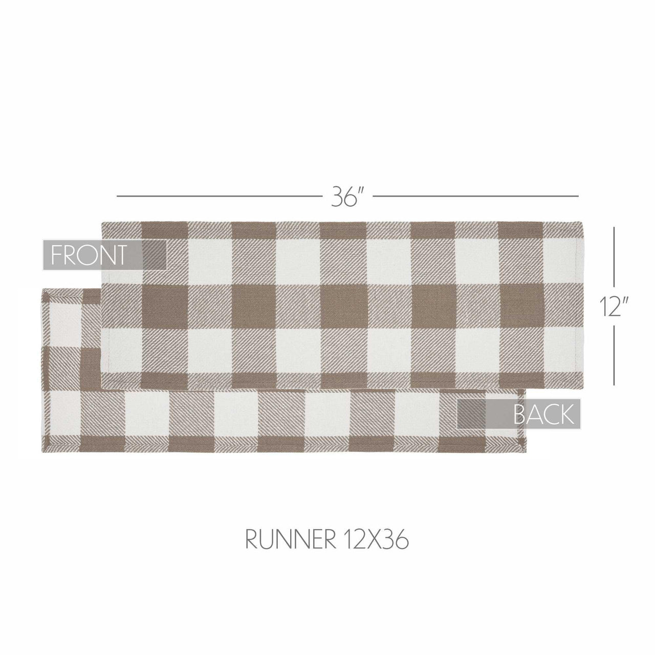 Annie Buffalo Check Portabella Runner 12x36 - The Fox Decor