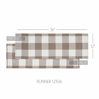 Annie Buffalo Check Portabella Runner 12x36 - The Fox Decor