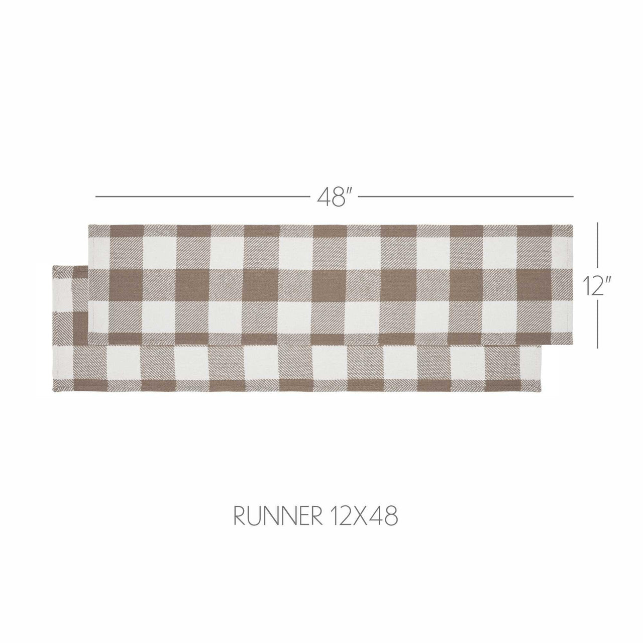 Annie Buffalo Check Portabella Runner 12x48 - The Fox Decor