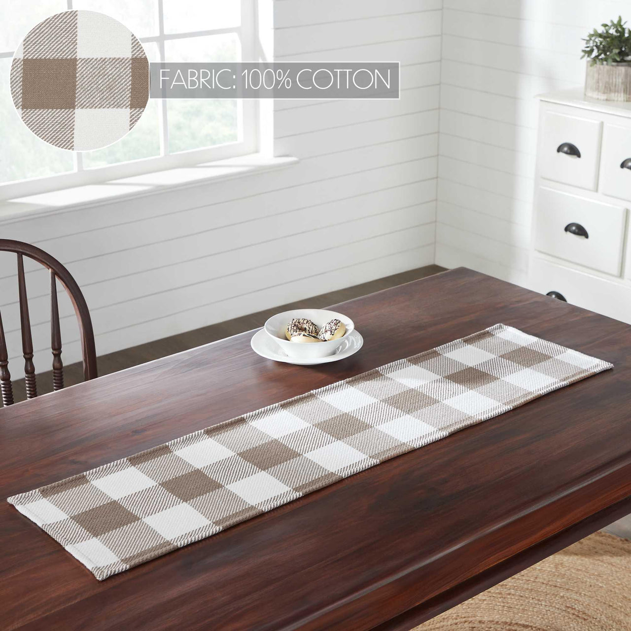 Annie Buffalo Check Portabella Runner 12x48 - The Fox Decor