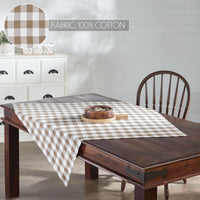 Annie Buffalo Check Portabella Table Topper 40x40 - The Fox Decor