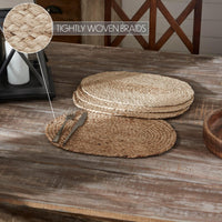 Natural Jute Placemat Set of 4 10x15 - The Fox Decor
