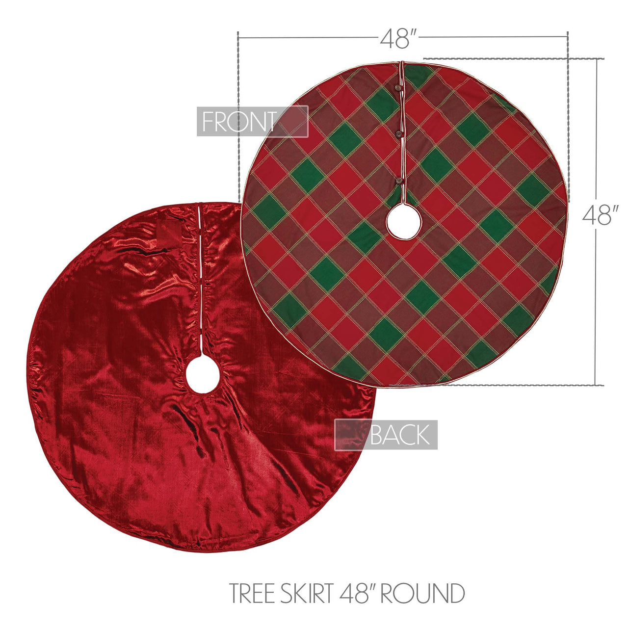 Tristan Christmas Tree Skirt 48 VHC Brands