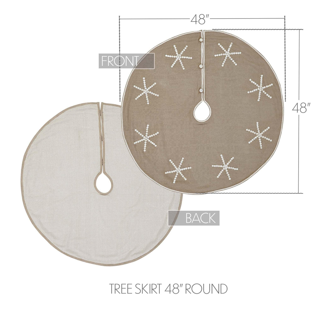 Pearlescent Tree Skirt 48 - The Fox Decor
